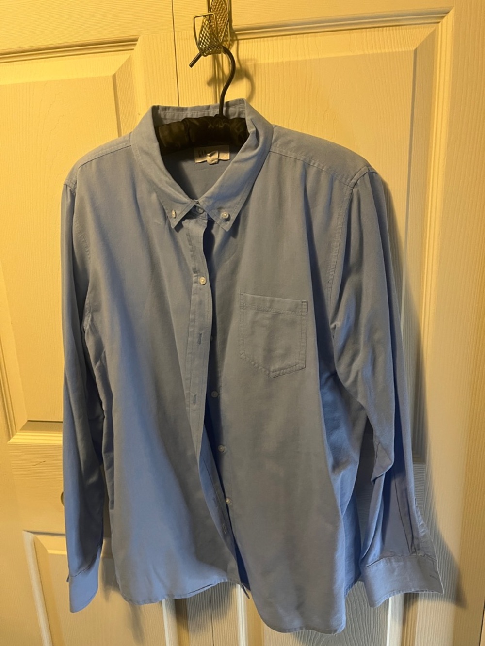 GAP Sky Blue Button-Down Shirt with Chest Pocket